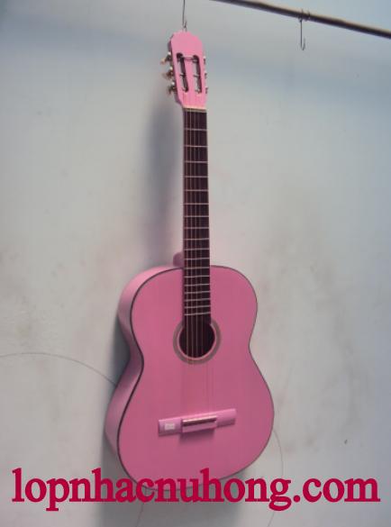 Đàn guitar classic màu hồng