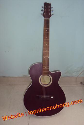 Đàn guitar acoustic nâu