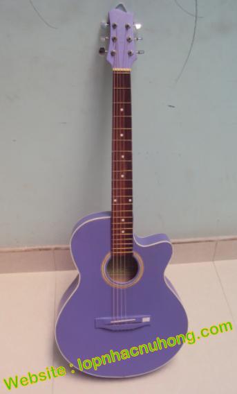 Đàn guitar acoustic tím