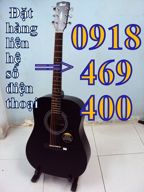 Đàn guitar Cort  màu đen