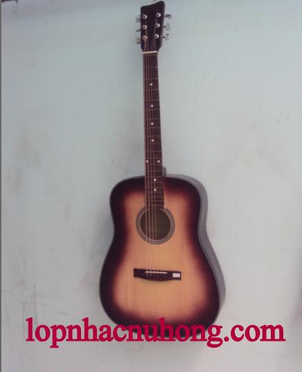 Đàn guitar kem hồng đen
