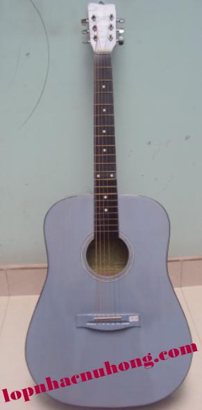 Đàn guitar màu xám bạc
