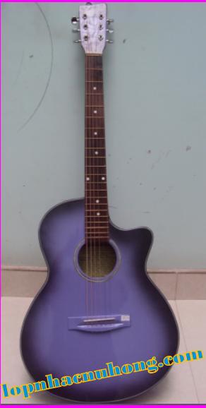 Đàn guitar tím lam đen