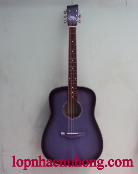 Đàn guitar tím viền đen