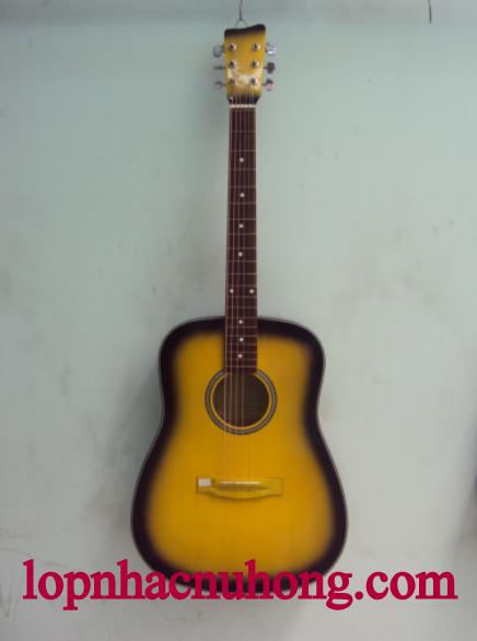 Đàn guitar vàng lam đen