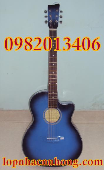Đàn guitar xanh lam đen