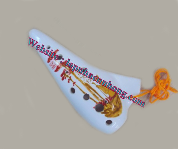Kèn ocarina 12 lỗ hoa văn