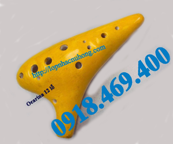 Kèn ocarina 12 lỗ màu vàng