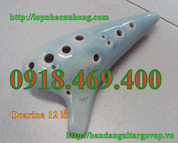 Kèn ocarina 12 lỗ xanh nhạt