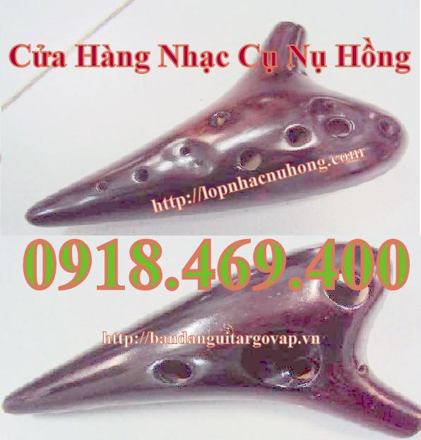 Kèn ocarina 12 lỗ nâu đậm