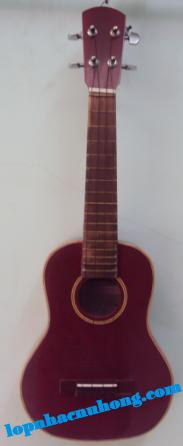 Đàn ukulele đỏ nâu